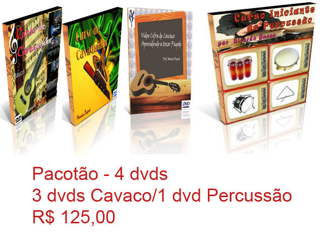 4 dvds cavaco grande